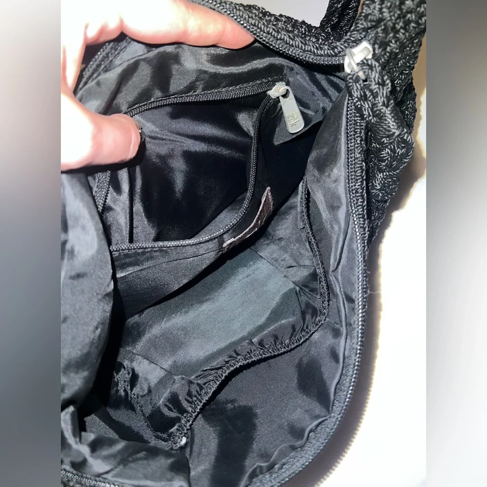 The Sak Black Crochet Shoulder Bag - Picture 5 of 12